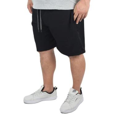 Imagem de Short Bermuda Tactel Elastano Extra Grande Plus size Liso - Genérico, 