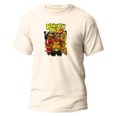 Imagem de Camiseta Algodão Premium Estampa Digital Knock Out Gorila - NoBrand, O