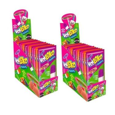 Imagem de Pirulito Neon Com Hélice Para Brincar Sabores Sortidos 60 Un - Danilla