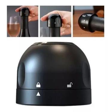 Imagem de Kit Rolha de vinho a Vácuo Rolha Garrafa Vinho Bebidas pressão - Nexus