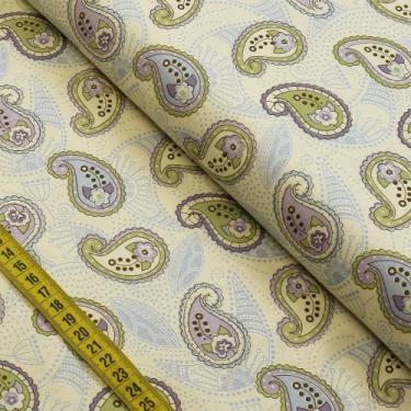 Imagem de Tecido Estampado para Patchwork - Capadócia : Cashmere Lilás (0,50x1,4