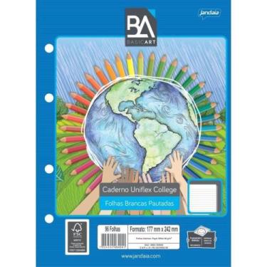 Imagem de Bloco para Fichario Colegial Uniflex 80FLS. - Jandaia