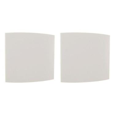 Imagem de Kit C/2 - Espelho Placa Peesa Alfa P1530 4X4 Cega Branco, Branco, Alfa