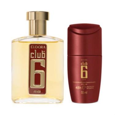Imagem de Combo Club 6 Fever: Colônia 95ml + Roll On 55ml Eudora