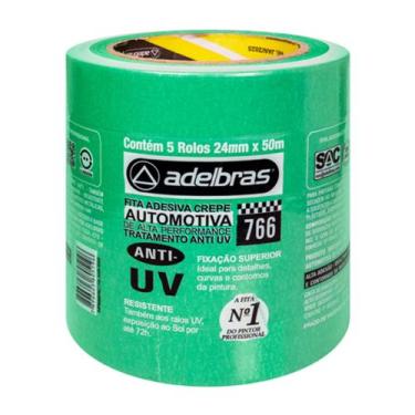 Imagem de Fita Crepe Automotiva Adelbras Anti UV, 48mmx50m
