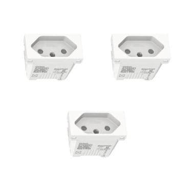 Imagem de Kit 3 Modulo Tomada 10A S70202104 Branco Orion Schneider