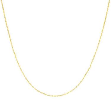 Imagem de Cordão Rommanel Infantil Cabelo Anjo Banhado 42/35cm 530411, 42cm, Dou