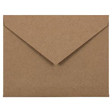 Imagem de Envelopes de papel JAM – Reciclado em Kraft marrom, Pack of 100, A2 V-Flap
