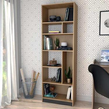 Imagem de Estante Roma B38 Linha B's Emovell, Mel e preto