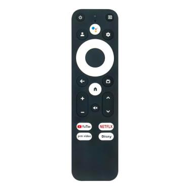 Imagem de Controle remoto de voz de substituição G10 R-C-OHS-C008 compatível com Android TV Box 11.0 / MECOOL KM7 Plus Smart TV Box Streaming Media Player S905Y4 / Strong Leap S3 LEAP-S3 UHD Receiver Google TV