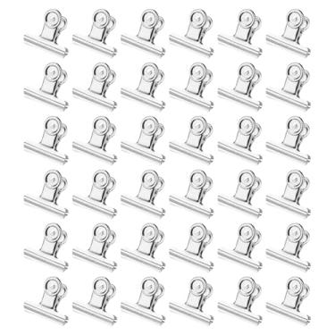Imagem de M&G Pacote com 36 clipes de fichário, clipe de papel de dobradiça pequena de aço inoxidável de 51 mm, braçadeiras de metal para artesanato DIY, pinturas, desenhos, fotos, materiais de escritório