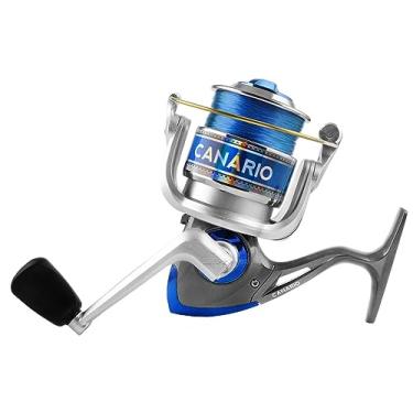 Imagem de Molinete Pesca Albatroz Canário 20 3 Rolamen Drag 4 kg Azul
