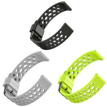 Imagem de Compatível com pulseiras SUUNTO OCEAN, pulseiras esportivas de silicone de 20 mm e 22 mm com fivela de metal compatível com SUUNTO OCEAN, RACE, RACE S, VERTICAL, 9 PEAK, 9 PEAK PRO, 5 Peak, 3