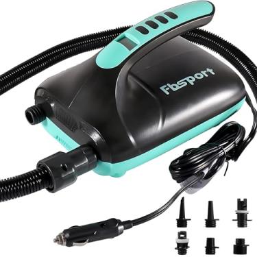 Imagem de FBSPORT Prancha inflável de stand up paddle espessa escovada com acessórios completos e bolsa de transporte, postura ampla, controle de surf, deck antiderrapante, barco em pé, durável e leve (branco)