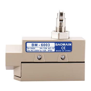 Imagem de Baomain TZ-6 Interruptor de limite selado micro interruptor BM-6003/TZ-6003 de rolo cruzado à prova d'água interruptor de limite tipo AC 250V 15A IP 65 1NO 1NC