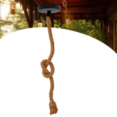 Imagem de Luminária Pendente Lustre Teto Corda Sisal Rústico 1m Lpcr11