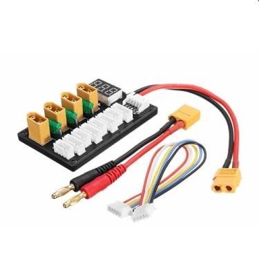 Imagem de Placa de carregamento paralelo XT60 para baterias LiPo 3S 4S, cabo conector XT60 Plug to Banana