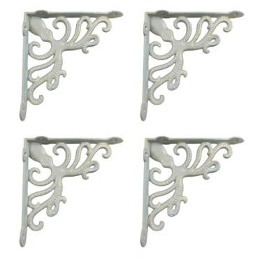 Imagem de Midwest Craft House 4 Suportes Náuticos De Polvo De Ferro Fundido Para Estantes, Decoração De Banheiro, Suportes Para Plantas, Cozinhas, Etc.!