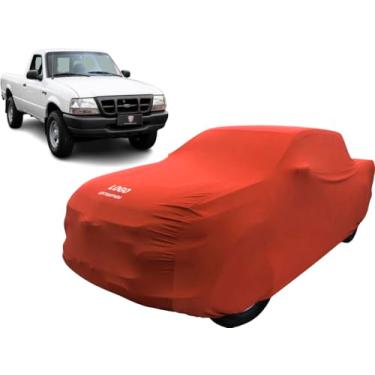 Imagem de Capa Camionete Ford Ranger 2000 Cab. Simples Tecido Helanca (Vermelho)