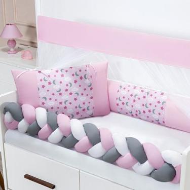 Imagem de Kit Berço 6 Peças Fofuxo Estampado Berço Americano 130x70cm - Outcasa 