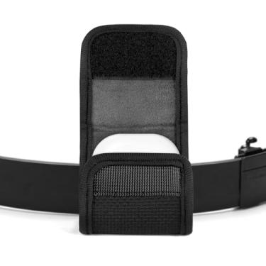 Imagem de Geekria Bolsa para fones de ouvido com passador de cinto compatível com Samsung Galaxy Buds3 Pro, Galaxy Buds2, Galaxy Buds FE, capa protetora com clipe para alça de bolsa (preto)