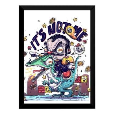 Imagem de Quadro Arte Pop Super Mario Doidão 42x29cm