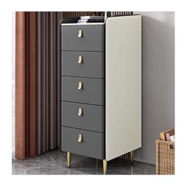 Imagem de LICONG-2020 Armário lateral com cinco baldes de madeira maciça armário estreito minimalista armário de armazenamento e armazenamento para quarto TV armário lateral pequeno armário de canto (B)