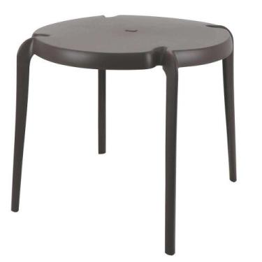 Imagem de Mesa Tramontina Clarice Em Polipropileno E Fibra De Vidro Marrom Tramo