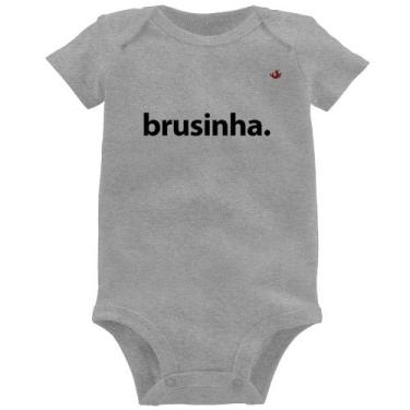 Imagem de Body Bebê Brusinha - Foca na Moda, Cinza, GG