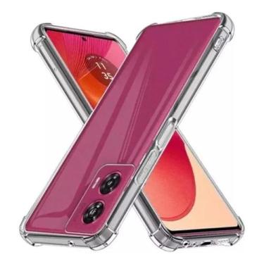 Imagem de Capa Capinha Anti Impacto Transparente e Película 3D Para Motorola G85