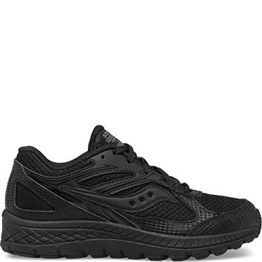 Imagem de Saucony Tênis infantil unissex Cohesion 14 de renda ao dedão, Preto/preto, 11.5 Big Kid