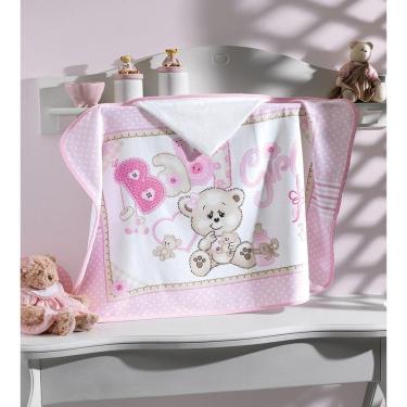 Imagem de Toalha de Banho Bebê Dohler Aveludada Capuz 100% Algodão