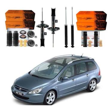 Imagem de Kit Amortecedor Dianteiro Traseiro 307 1.6 2002 A 2006 - Cofap