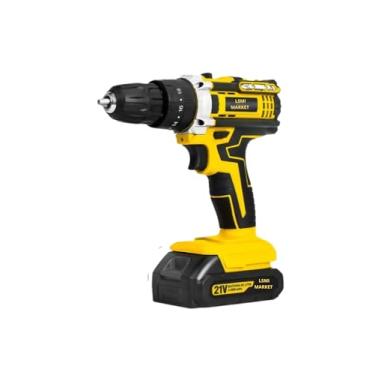 Imagem de Parafusadeira Furadeira a Bateria 21V com Empunhadura Emborrachada, Bateria Recarregável e Carregador Bivolt