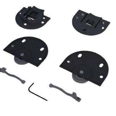 Imagem de Kit Porta de Correr AL- 1535 CX 15kg Para 1 Porta Madeira Ducasse