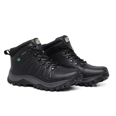 Imagem de Bota Masculina Coturno Adventure Urus Blaqueado em Couro Legítimo (Preto, BR, Adulto, Numérico, 34)