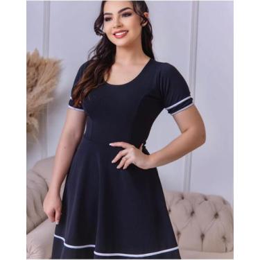 Imagem de Vestido Midi Elegante Casamento Moda Evangélica Barato - Universo do C