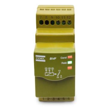 Imagem de Rele monitor de tensão trifasico coel 208 a 480v bvf - cod. bvf1-p
