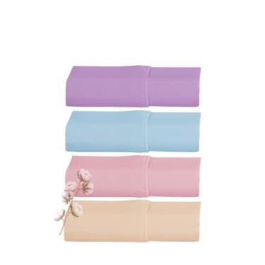 Imagem de Lencol com Elástico Algodão 300 Fios Egípcio Toque Gelado (Lilás, Queen)