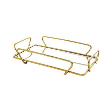 Imagem de Bandeja hara any dourada 30x40 cm