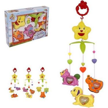 Imagem de Mobile musical giratorio para berco bichinhos bebe conforto criança kids menino menina