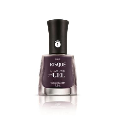 Imagem de Esmalte Risqué Diamond Gel Calda de Blueberry Cremoso 9,5ml