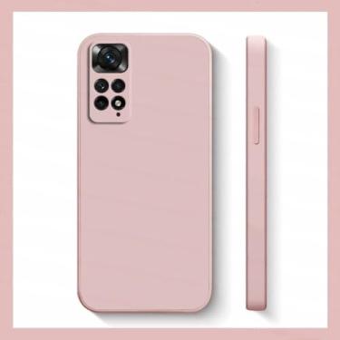 Imagem de Capa para Xiaomi para Redmi Note 11s 10 11 12 13 Pro Plus 5G Capa de silicone líquido à prova de choque, rosa, para Note 12 4G Global