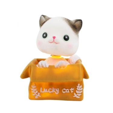 Imagem de Luminária Gato Neutro ou Sorrindo Na Caixa 9cm - Taimes, Neutro