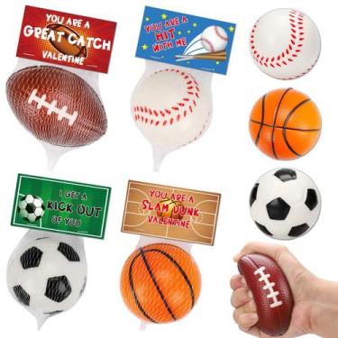 Imagem de Foam Stress Balls Thremhoo, 16 unidades com vales-presente, basquete
