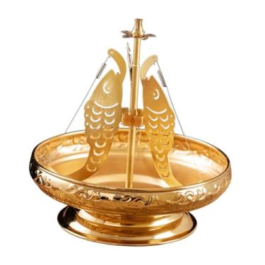 Imagem de WeiLaiKeQi Quadro de bobina de base fácil de montar versátil Uso do queimador para o quarto da sala de estar desktop, Ouro