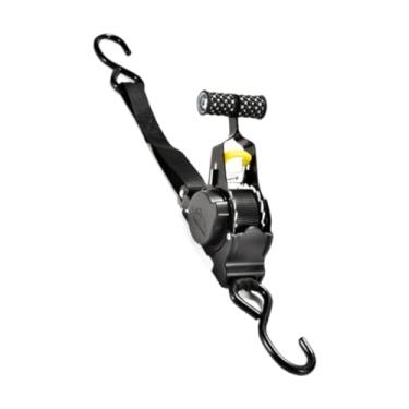 Imagem de Ｂｅｓｇａ 3,3 metros Ratchet Tie Down Strap Acessórios de correias de poliéster Capacidade de carga forte multiuso para garantir a bagagem preta