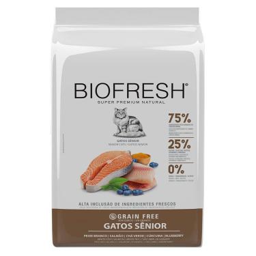 Imagem de Ração Biofresh Para Gatos Sênior Peixe Branco 7,5kg