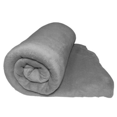 Imagem de Cobertor Blush Super King Mantinha Felpuda 1 Peça - Cinza - Casa Scarp