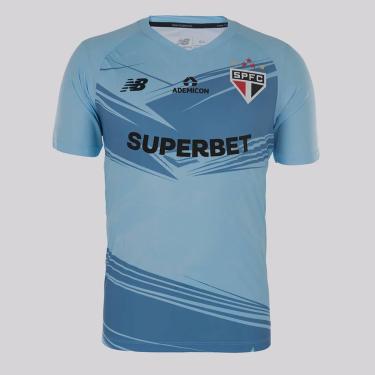 Imagem de Camisa Masculina NB Goleiro SPFC 2025 C/P, Azul Claro, G